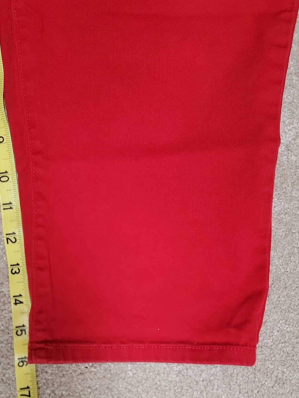 Chaps Red Women's 5 Pocket Denim Jean Shorts Pants Size 10 EUC